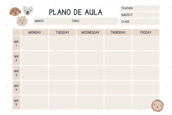 como fazer plano de aula