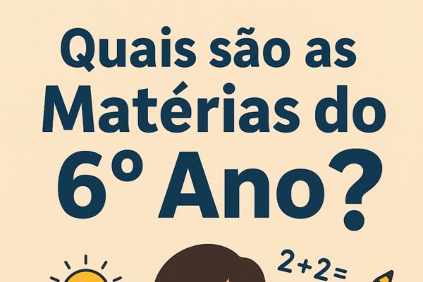 matérias do 6 ano