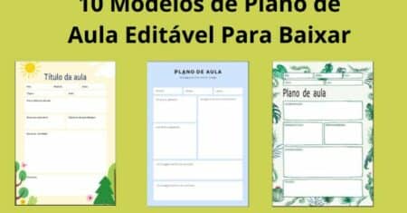10 Planos de Aula Para Baixar Gratuitamente