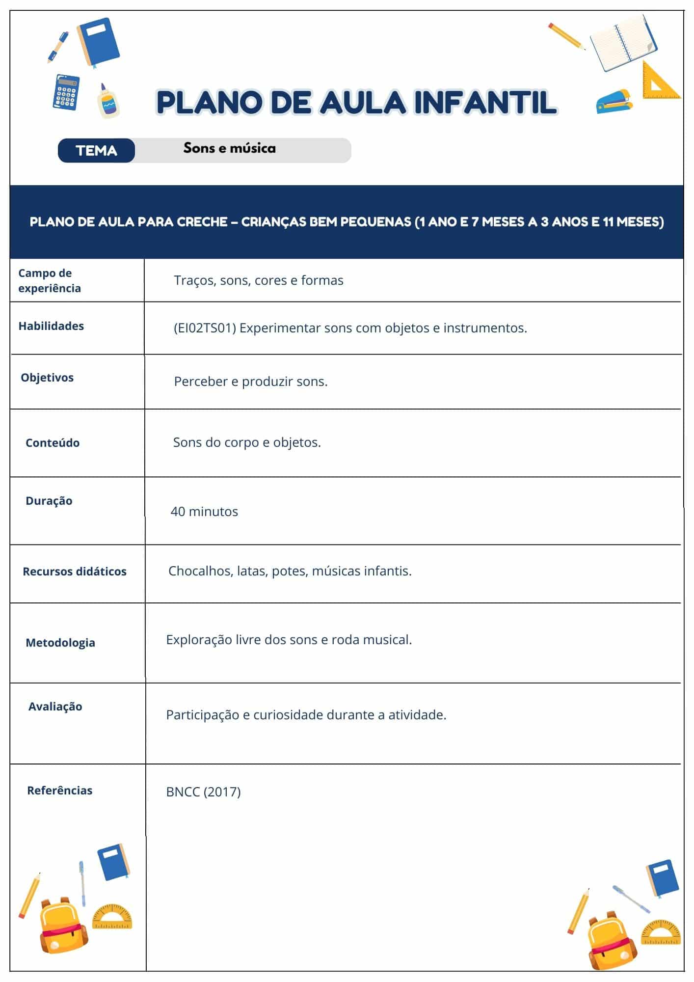 Plano de Aula Infantil BNCC: Guia Completo com Modelos Prontos
