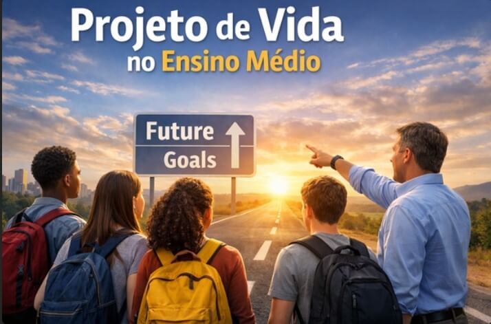 imagem de 1 professor com 4 alunos