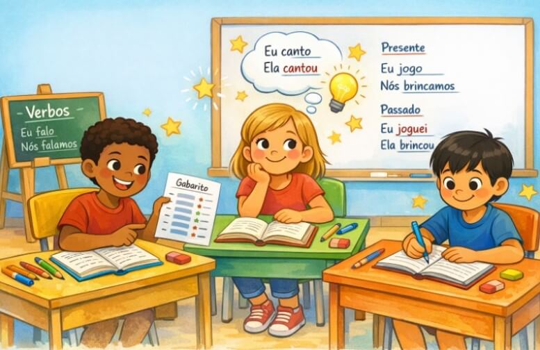 Atividades de português 4° ano sobre verbos