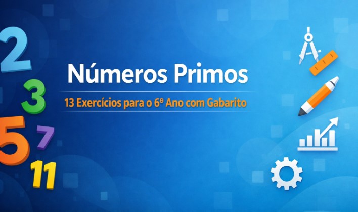capa do artigo atividades de matematica 6 ano números primos