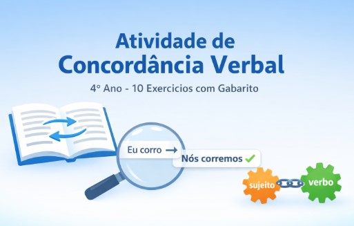 atividades de português 4° ano sobre concordância verbal