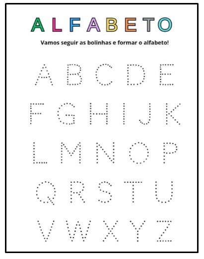 atividade para alunos com autismo alfabeto