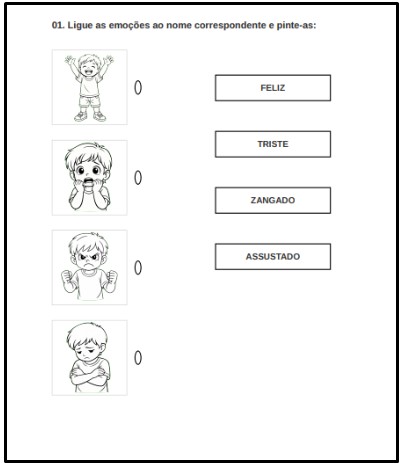 atividade para alunos com autismo emocoes