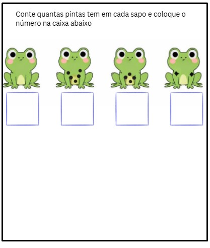atividade para alunos com autismo pintas no sapo