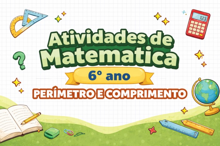 capa artigo atividades de matemática 6° ano sobre perímetro e comprimento
