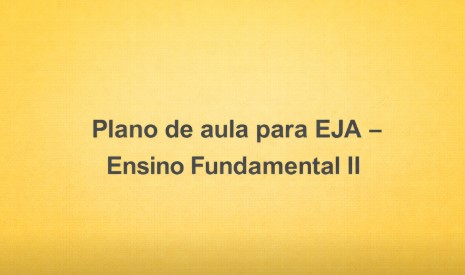 capa do artigo plano de aula eja ensino fundamental II