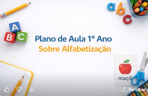 plano de aula fundamental 1 alfabetização 1° ano