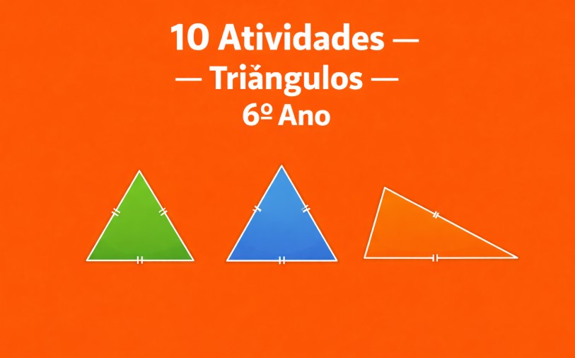 Exercícios de Matemática do 6º Ano sobre Triângulos