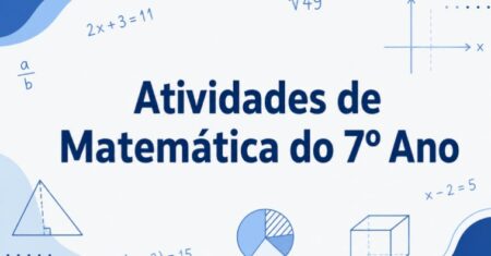 Atividades de Matemática do 7º Ano para Imprimir com Gabarito