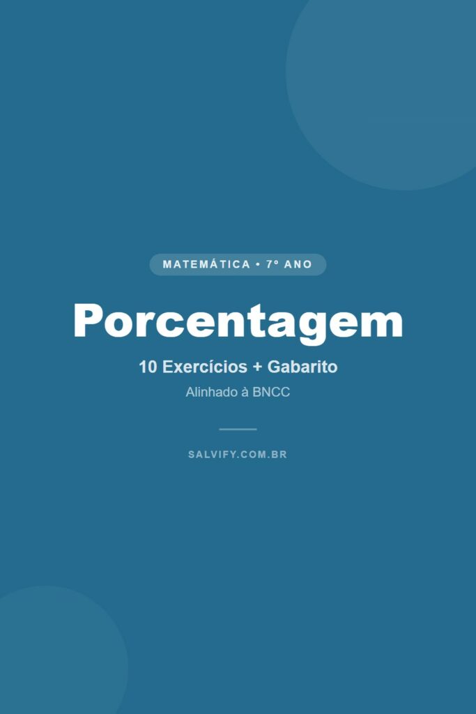 exercícios de porcentagem 7º ano pinterest exercícios matemática