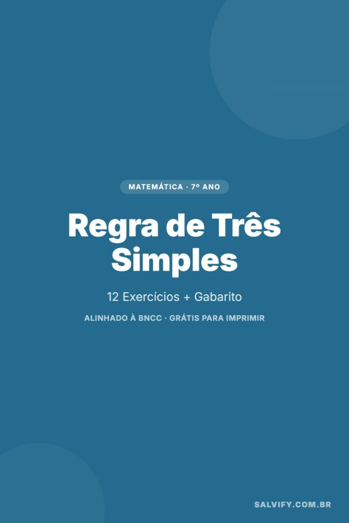 exercícios de regra de três simples 7º ano pinterest exercícios matemática