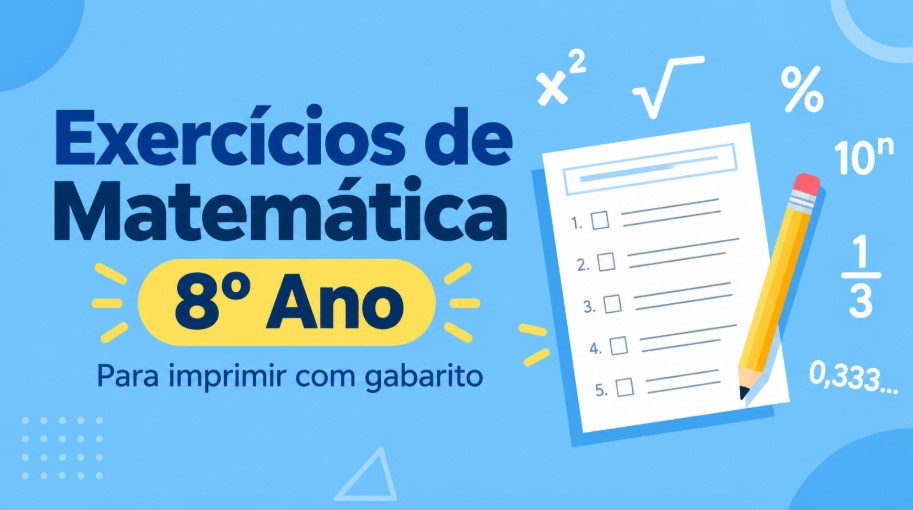Atividades de Matemática do 8º Ano