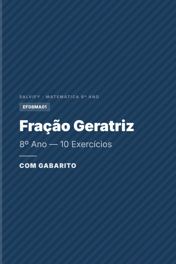 exercícios de fração geratriz 8º ano pinterest exercícios matemática