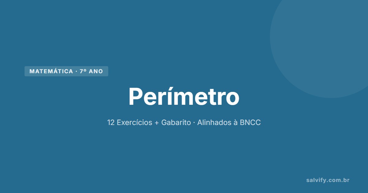 perímetro 7º ano