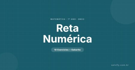 10 Questões de Matemática 7° Ano – Reta Numérica para Baixar
